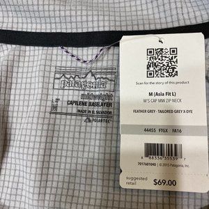 NWT! Patagonia Capilene Midweight Zip-Neck Med